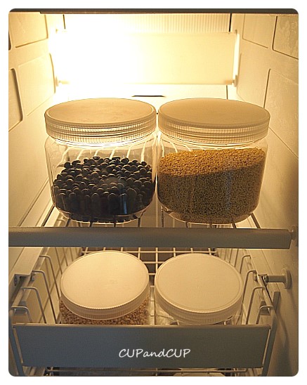 DD 사각용기 1kg [투명 트위스트캡] 냉동실 정리용기. 선물용 식품용기 곡물저장용기